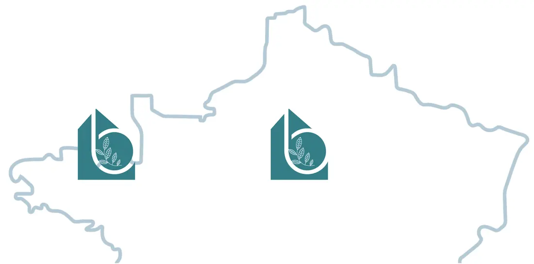 Carte de France montrant Ile de France et Bretagne